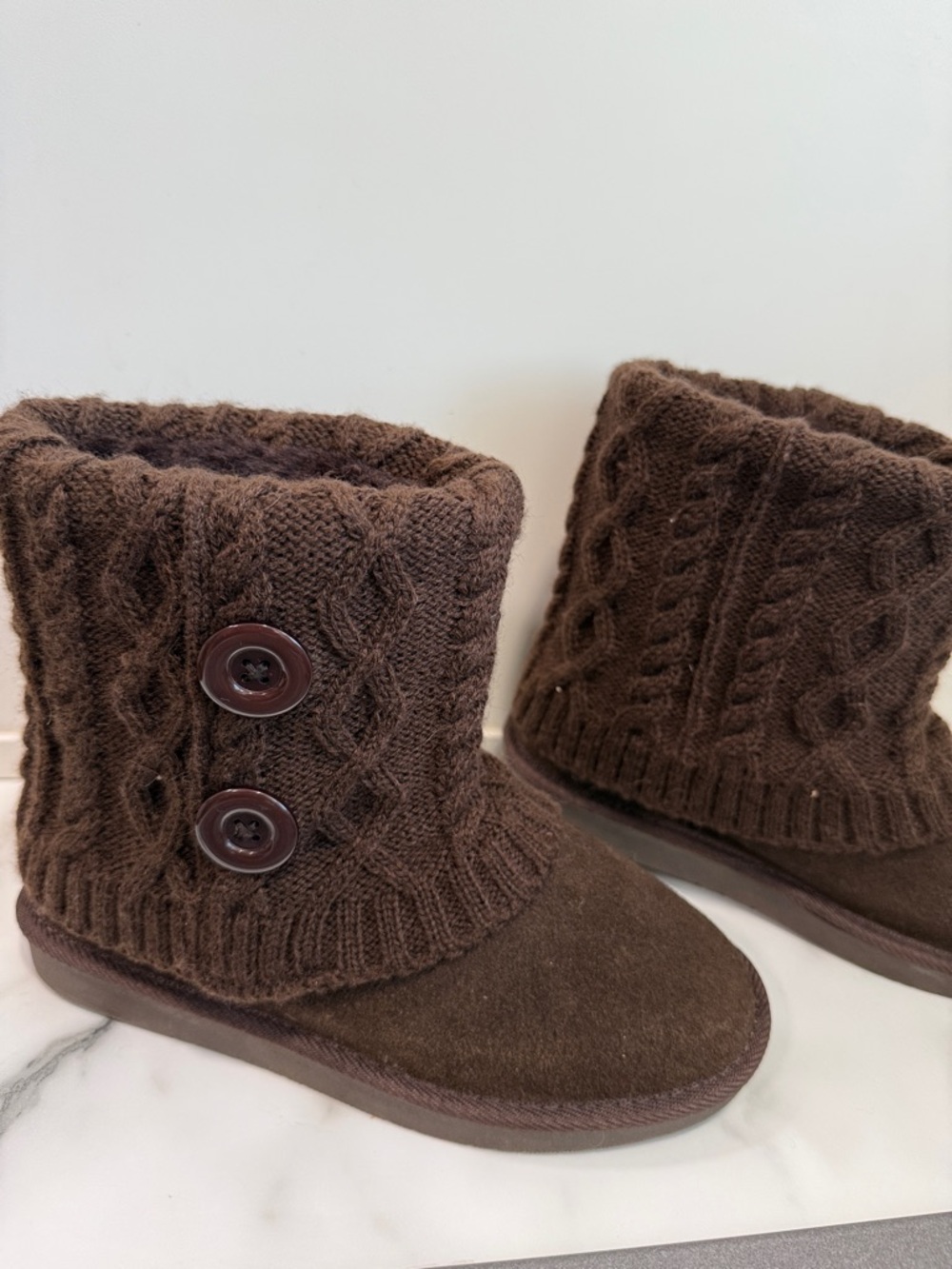 Natural reflections Romy Knit Top Boot Brown Women’s size 6 - Picture 2 of 10